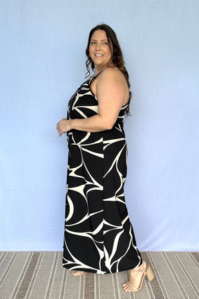 Macacão Grécia – Pantalona em Crepe com Alça Ajustável