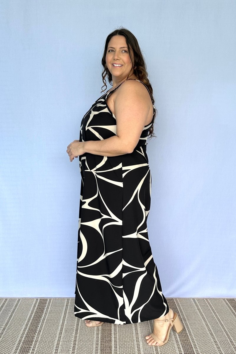 Macacão Grécia – Pantalona em Crepe com Alça Ajustável