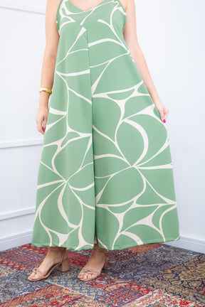 Macacão Grécia – Pantalona em Crepe com Alça Ajustável