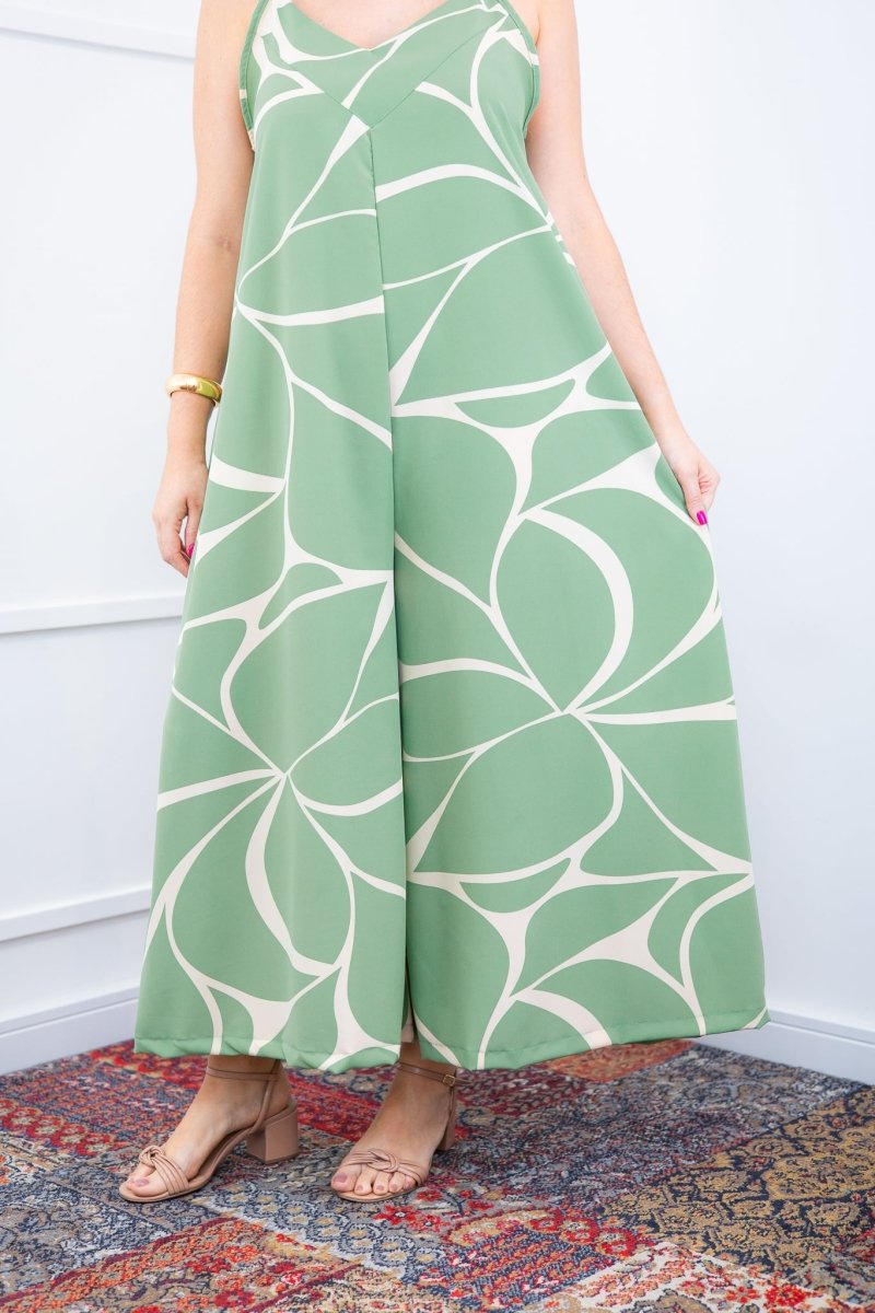 Macacão Grécia – Pantalona em Crepe com Alça Ajustável