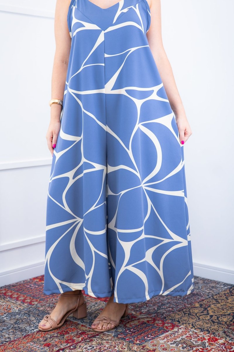 Macacão Grécia – Pantalona em Crepe com Alça Ajustável