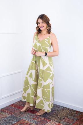 Macacão Grécia – Pantalona em Crepe com Alça Ajustável