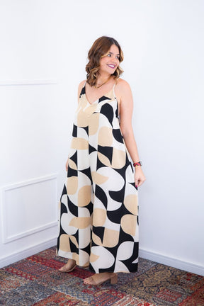 Macacão Grécia – Pantalona em Crepe com Alça Ajustável