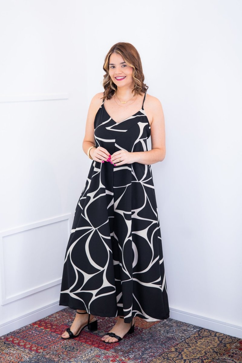 Macacão Grécia – Pantalona em Crepe com Alça Ajustável