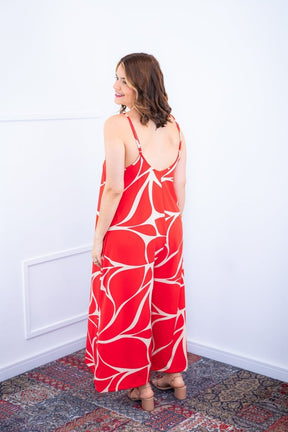 Macacão Grécia – Pantalona em Crepe com Alça Ajustável