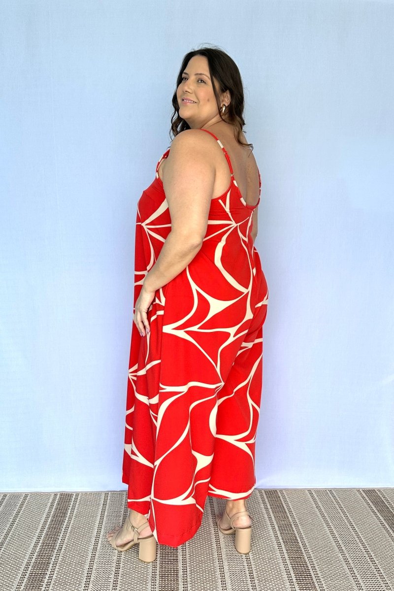 Macacão Grécia – Pantalona em Crepe com Alça Ajustável