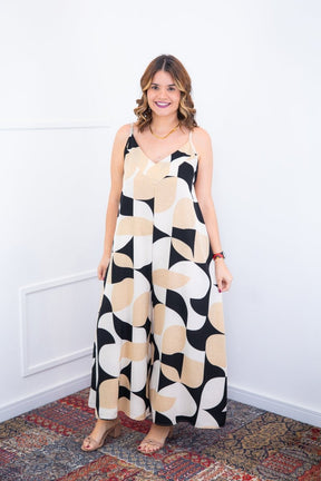 Macacão Grécia – Pantalona em Crepe com Alça Ajustável