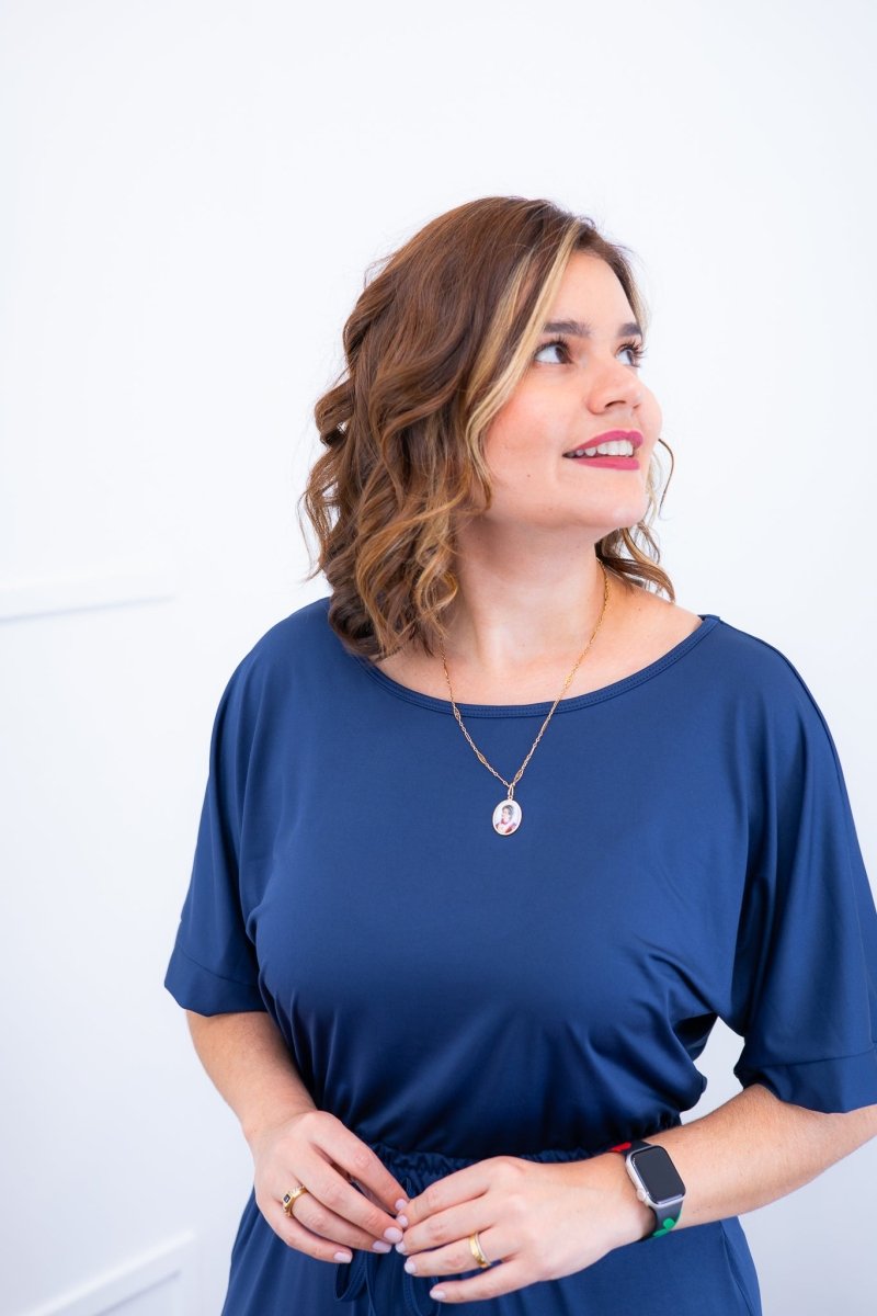 Macacão Isadora - Manga Japonesa com Calça Pantalona