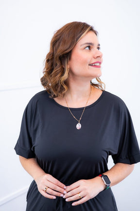 Macacão Isadora - Manga Japonesa com Calça Pantalona