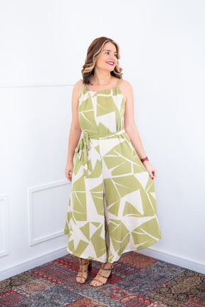 Macacão Maldivas – Pantalona em Crepe com Amarração