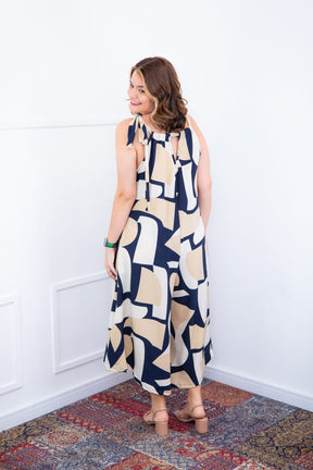 Macacão Maldivas – Pantalona em Crepe com Amarração