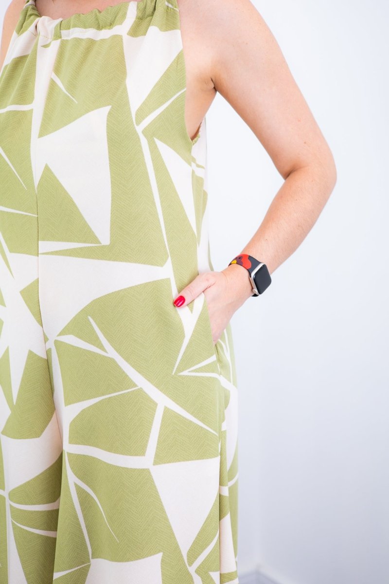 Macacão Maldivas – Pantalona em Crepe com Amarração