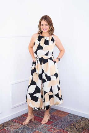 Macacão Maldivas – Pantalona em Crepe com Amarração