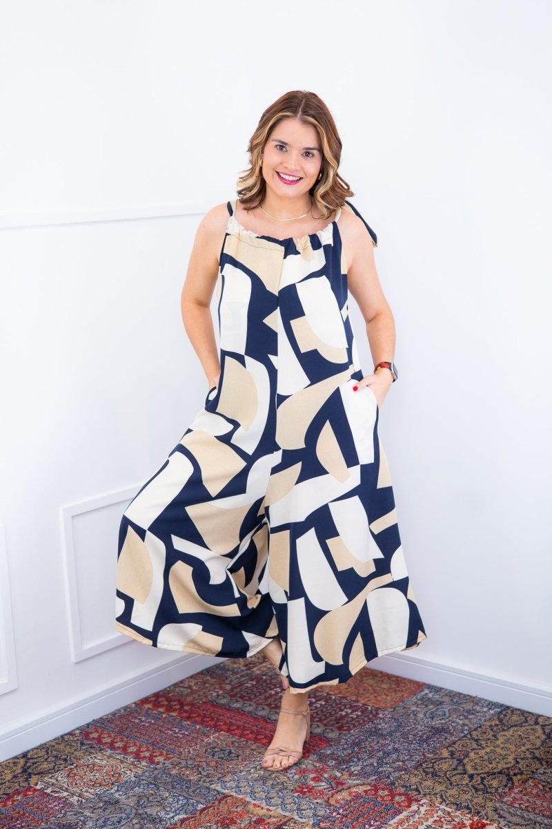 Macacão Maldivas – Pantalona em Crepe com Amarração