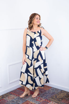 Macacão Maldivas – Pantalona em Crepe com Amarração