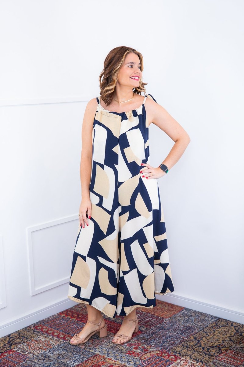 Macacão Maldivas – Pantalona em Crepe com Amarração