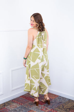 Macacão Maldivas – Pantalona em Crepe com Amarração