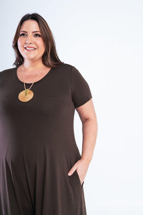 Macacão Origem - Gola Redonda com Barra Triangular em Viscolycra