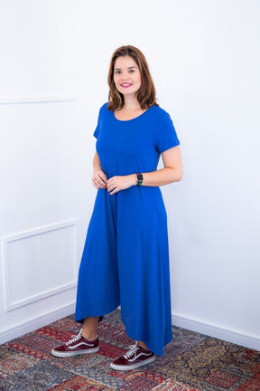 Macacão Origem - Gola Redonda com Barra Triangular em Viscolycra