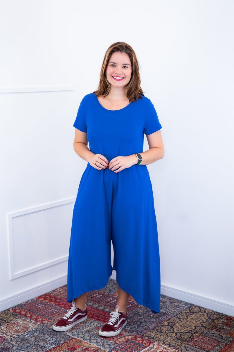 Macacão Origem - Gola Redonda com Barra Triangular em Viscolycra