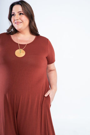 Macacão Origem - Gola Redonda com Barra Triangular em Viscolycra