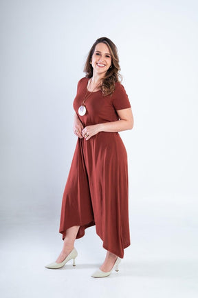 Macacão Origem - Gola Redonda com Barra Triangular em Viscolycra