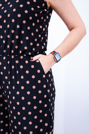 Macaquinho Dani - Regata com Bolsos Midi em Malha Confort