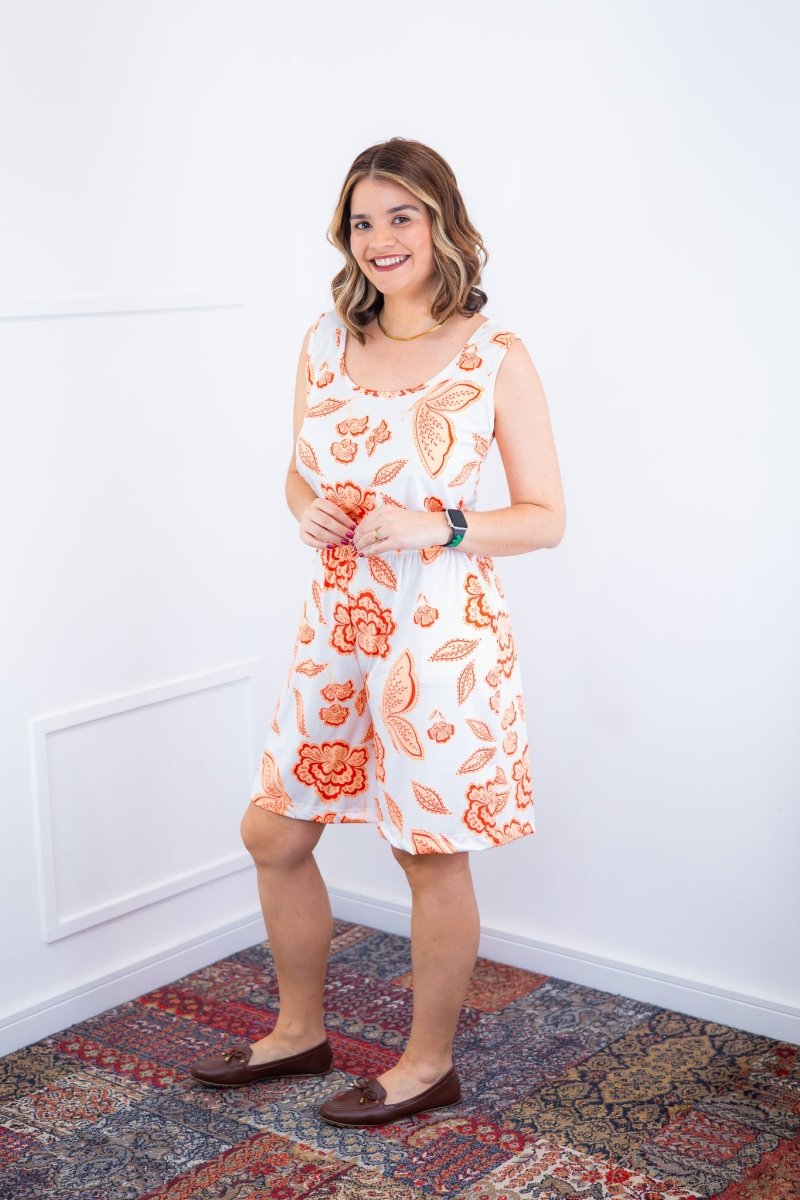 Macaquinho Dani - Regata com Bolsos Midi em Malha Confort Deluxe