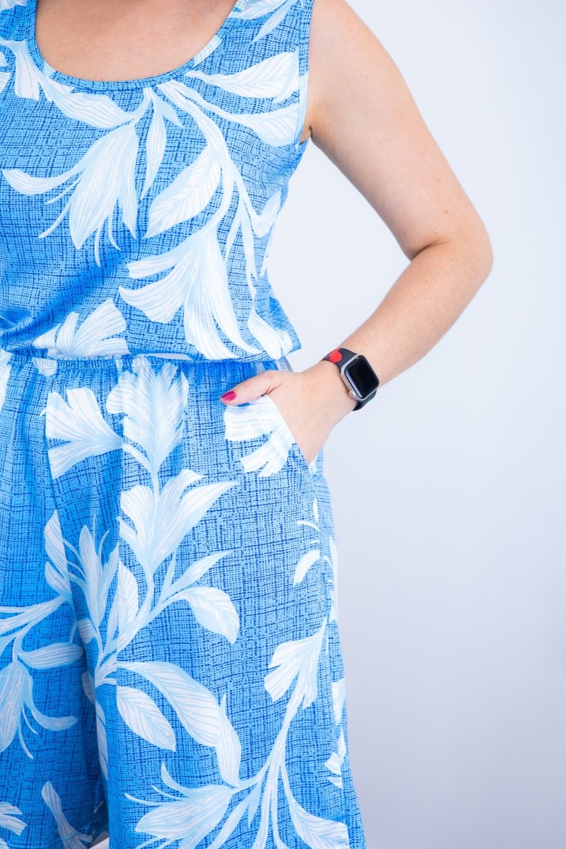 Macaquinho Dani - Regata com Bolsos Midi em Malha Confort Deluxe