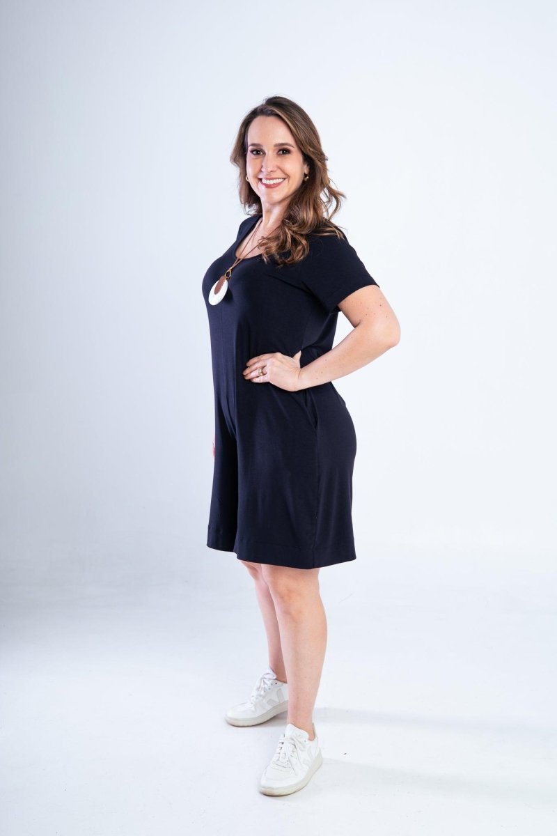 Macaquinho Jade - Midi com Mangas