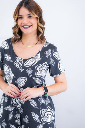 Macaquinho Jade - Midi com Mangas em Malha Confort Deluxe