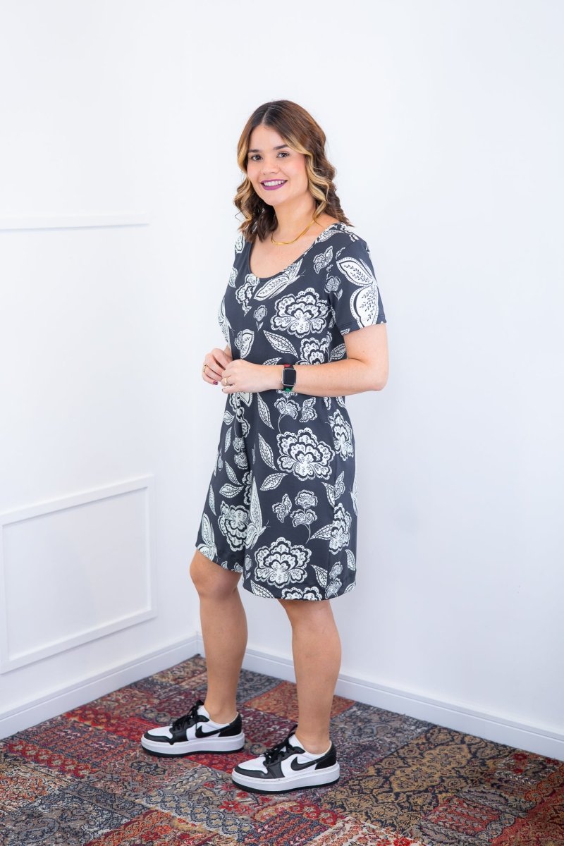 Macaquinho Jade - Midi com Mangas em Malha Confort Deluxe