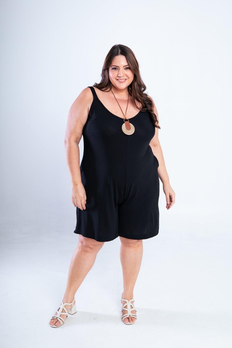 Macaquinho Kate - Midi Alça Larga