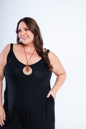 Macaquinho Kate - Midi Alça Larga