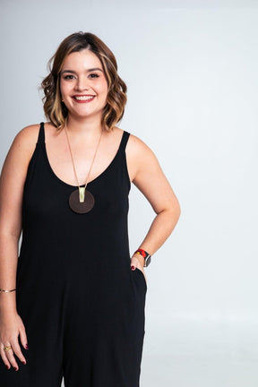 Macaquinho Kate - Midi Alça Larga