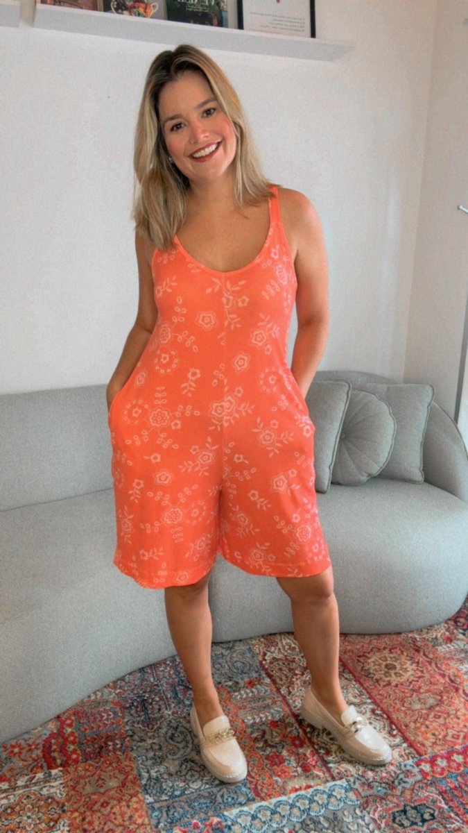 Macaquinho Kate - Midi Alça Larga