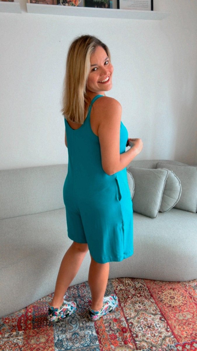 Macaquinho Kate - Midi Alça Larga