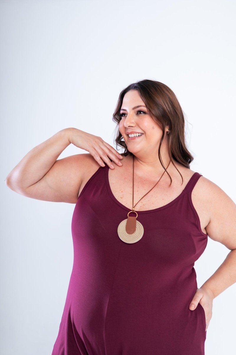 Macaquinho Kate - Midi Alça Larga