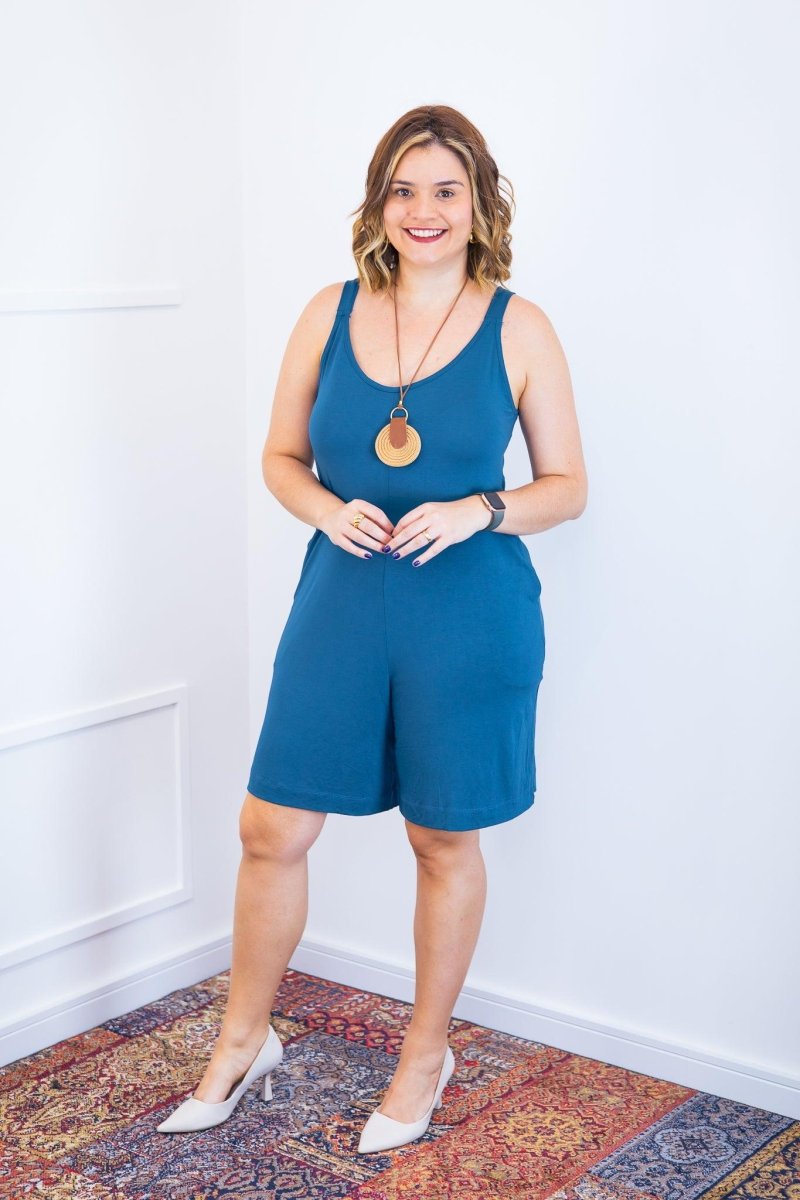 Macaquinho Kate - Midi Alça Larga