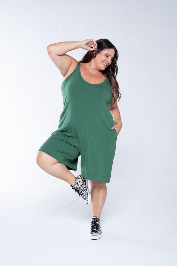 Macaquinho Kate - Midi Alça Larga