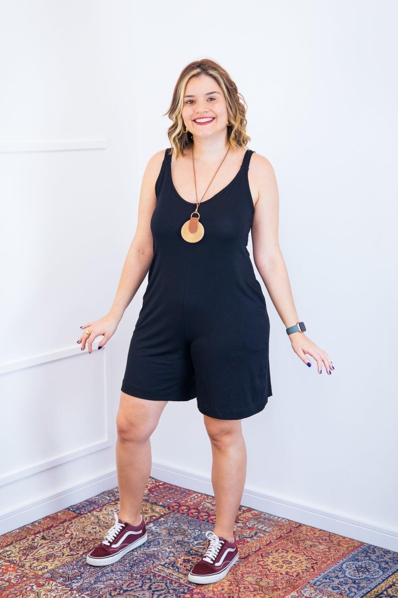 Macaquinho Kate - Midi Alça Larga