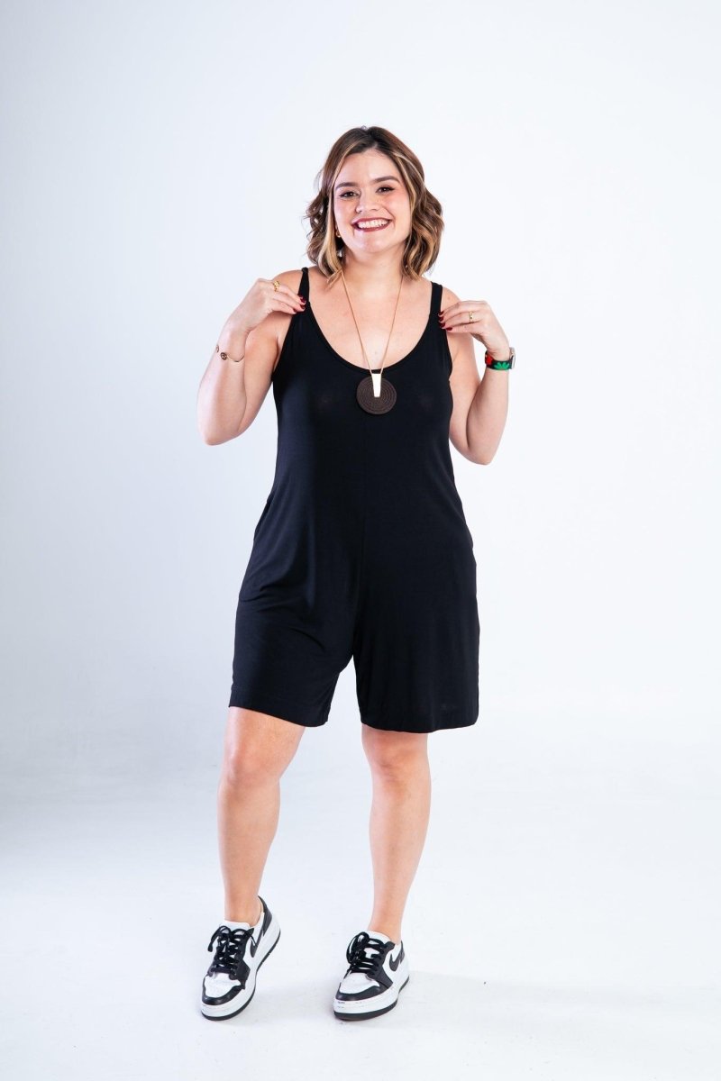 Macaquinho Kate - Midi Alça Larga