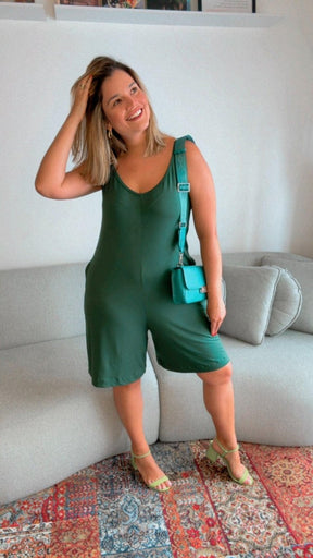 Macaquinho Kate - Midi Alça Larga