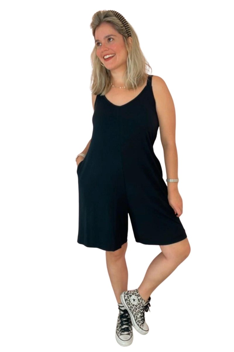 Macaquinho Kate - Midi Alça Larga