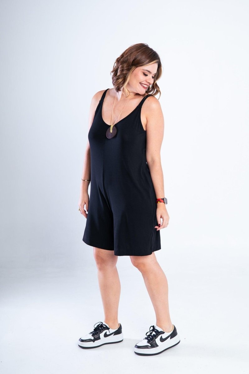 Macaquinho Kate - Midi Alça Larga