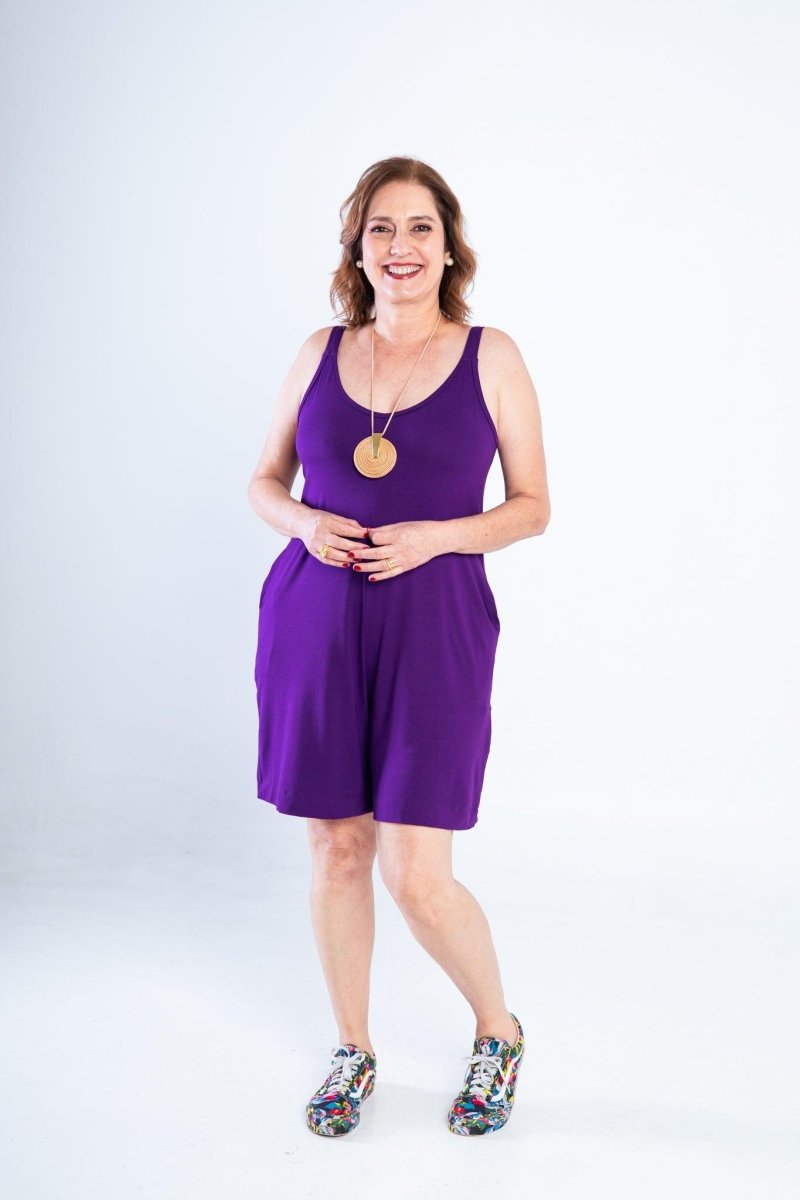 Macaquinho Kate - Midi Alça Larga