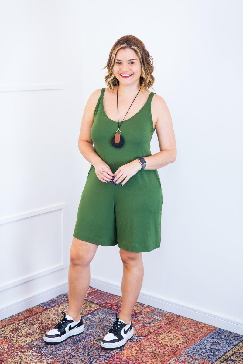 Macaquinho Kate - Midi Alça Larga