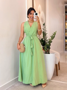 Vestido linho marrant