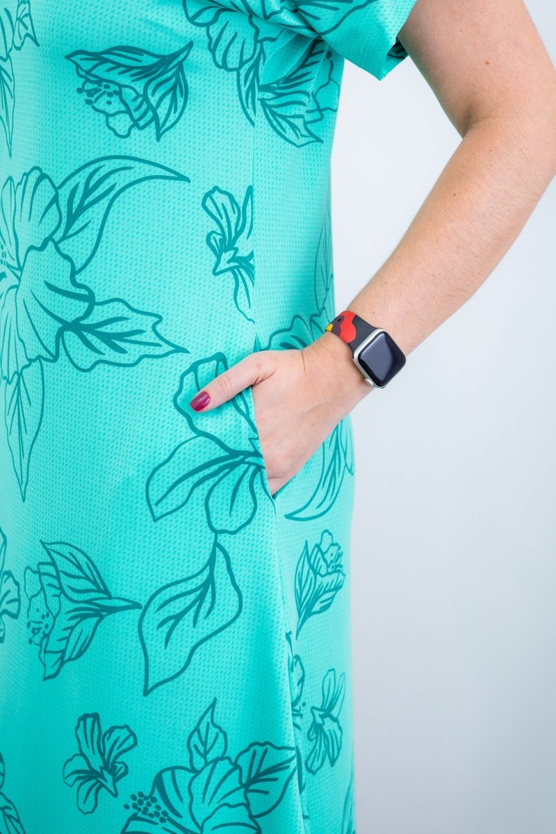 Vestido Antonella – Decote V com Fendas Laterais em Malha Confort Deluxe