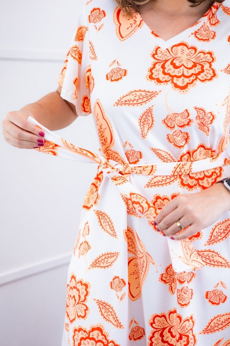 Vestido Letícia – Midi com Gola V em Malha Confort Deluxe